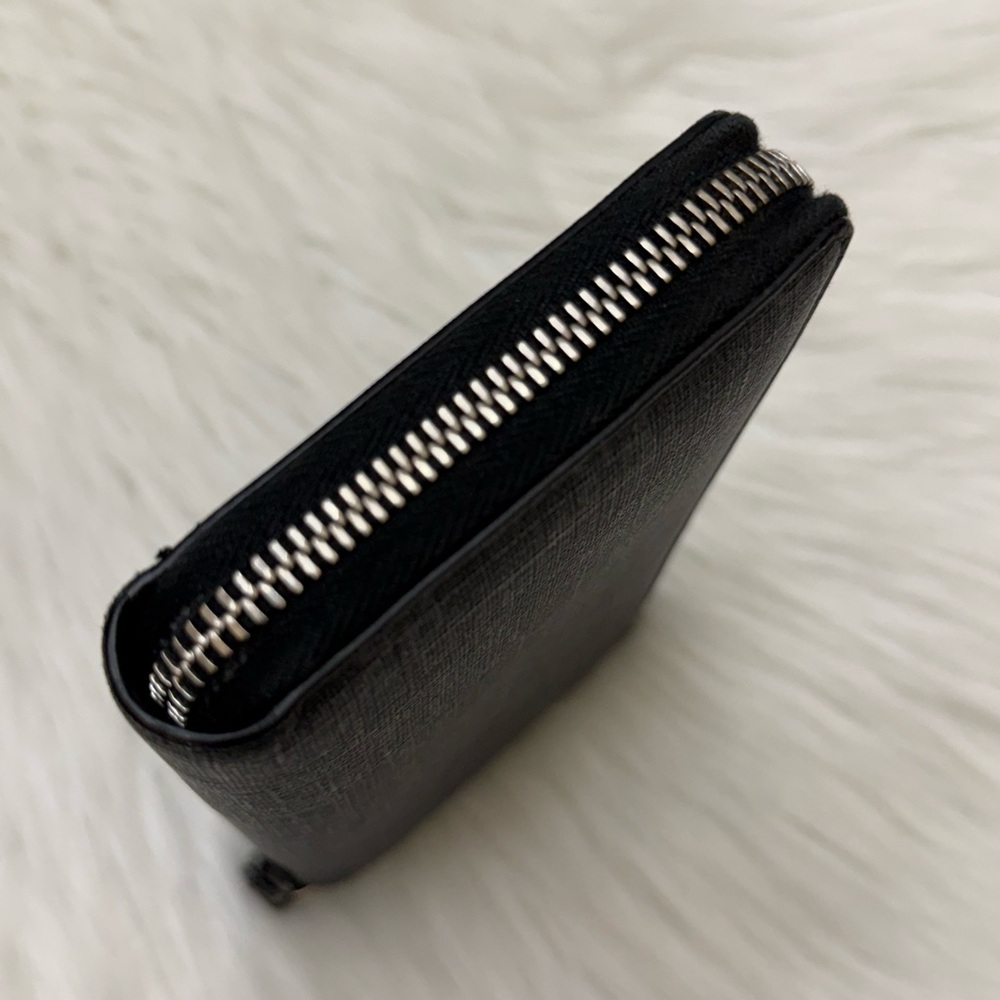 GUCCI - BLACK GRAY RED WHITE GG SUPREME MONOGRAM KINGSNAKE LONG ZIP WALLET - Picture 5 of 12